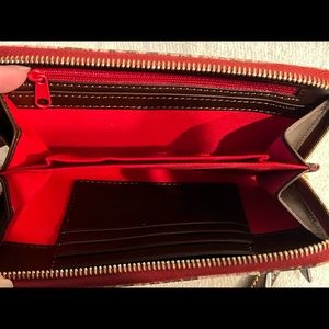 Dooney & Bourke python Embossed wristlet wallet